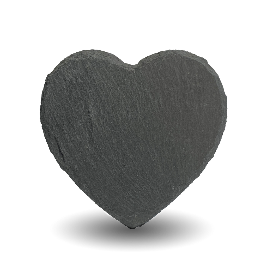 Natural Slate Plaque Heart Shape |10x10cm / 3.94x3.94"|