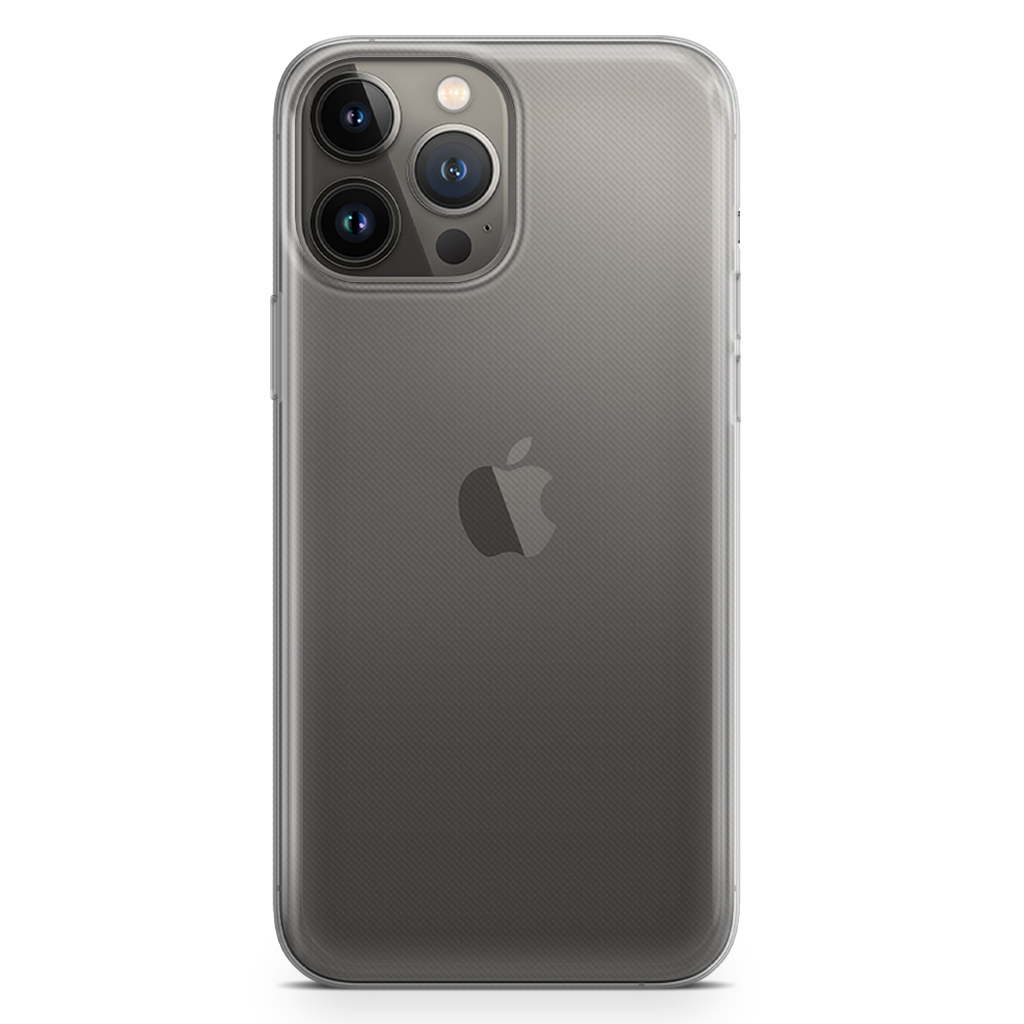 Clear plastic phone case for iPhone models