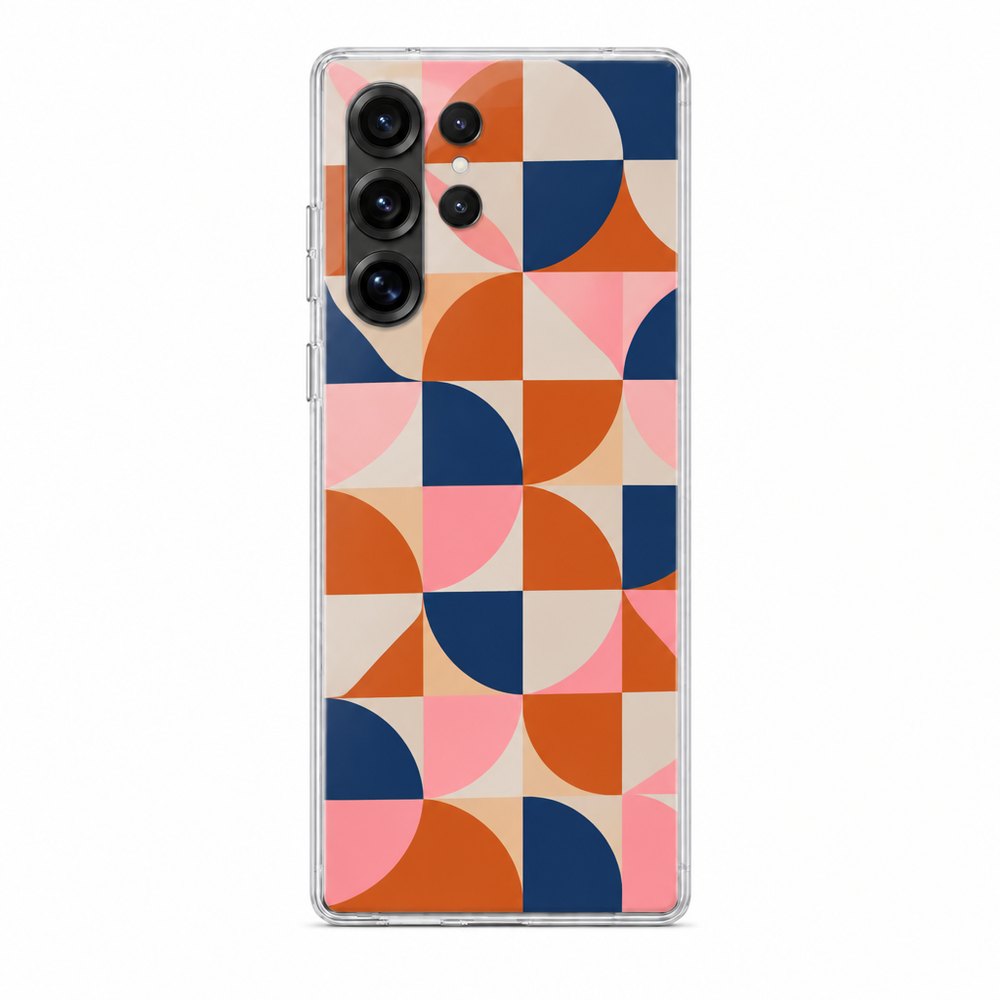 Clear TPU Case for Samsung Galaxy with a printed design