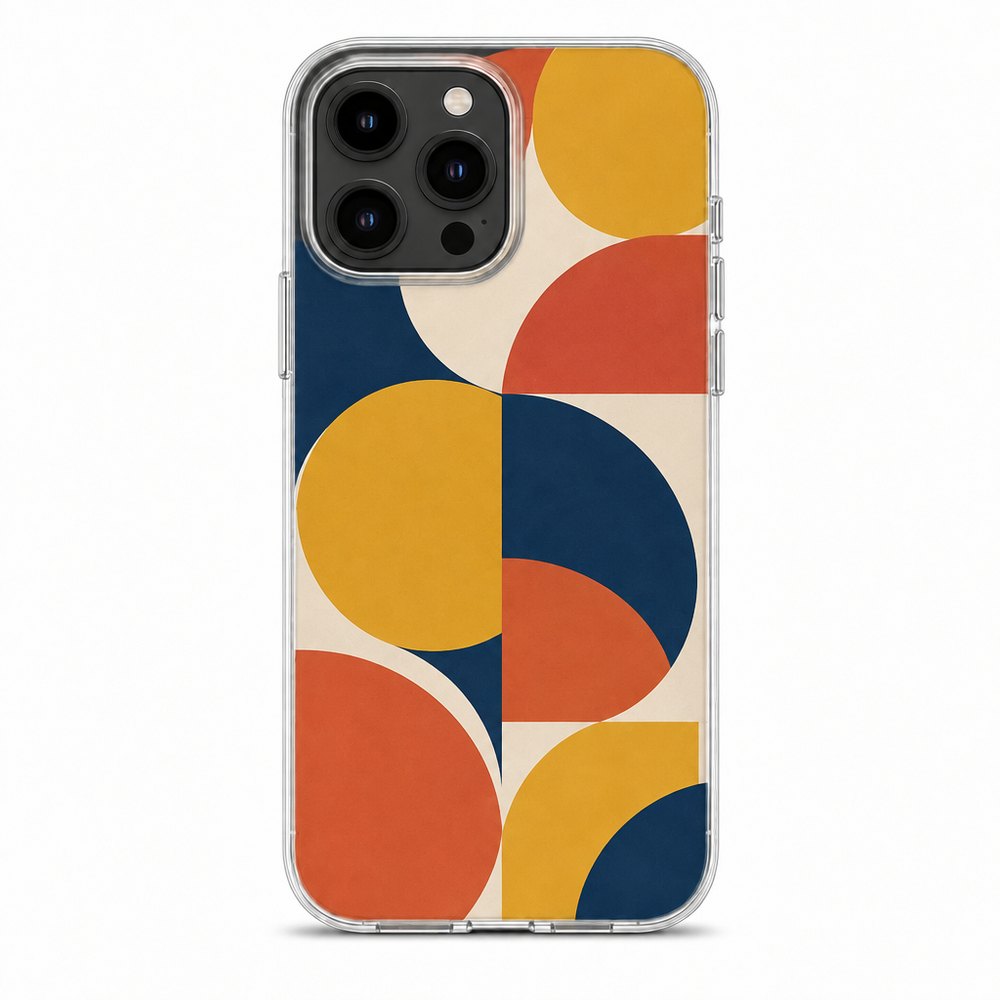 Clear TPU Case for iPhone with a printed design