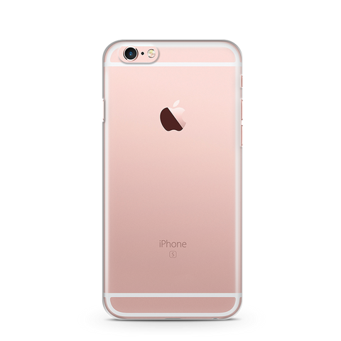 Clear plastic phone case for iPhone models
